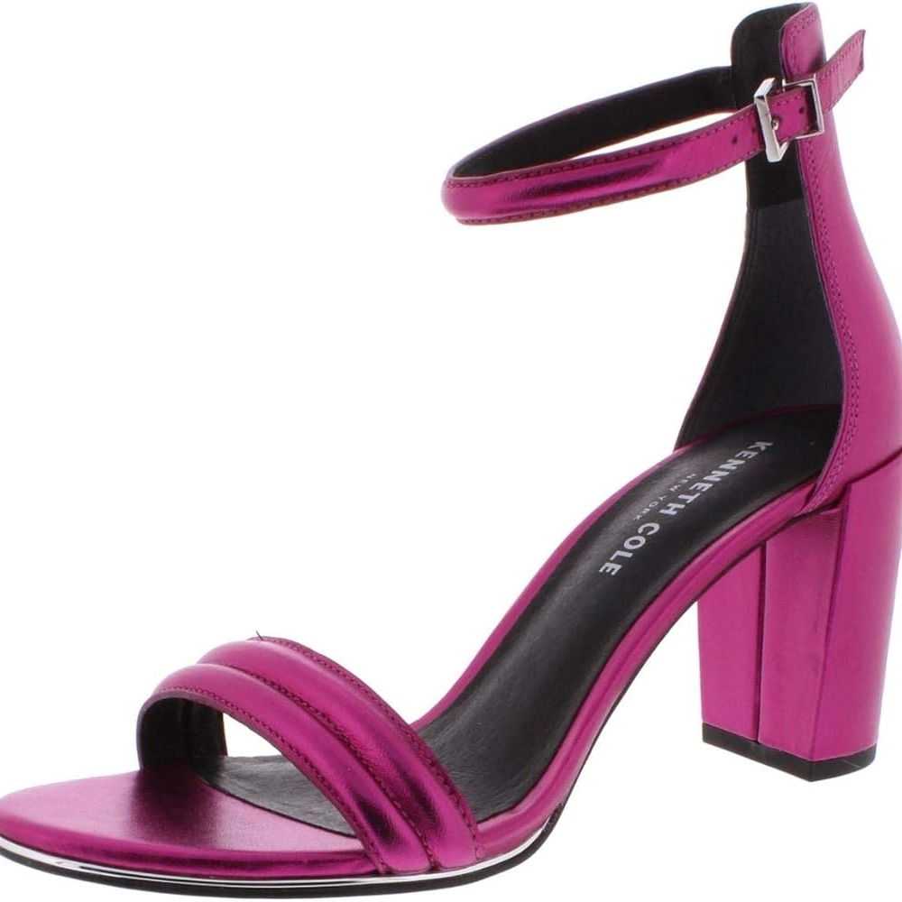 Kenneth Cole Women's Pink Heeled Sandals - Picture 5 of 5